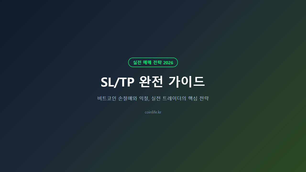 비트코인 손절매 설정법 완전 가이드 SL/TP 실전 전략 - AI 생성 이미지